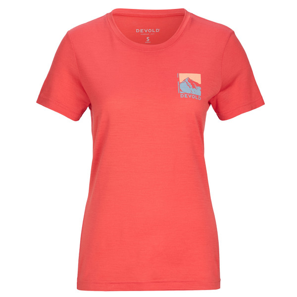 CLASSIC 'SUMMIT' TEE WMN Damen - Funktionsshirt-CORAL