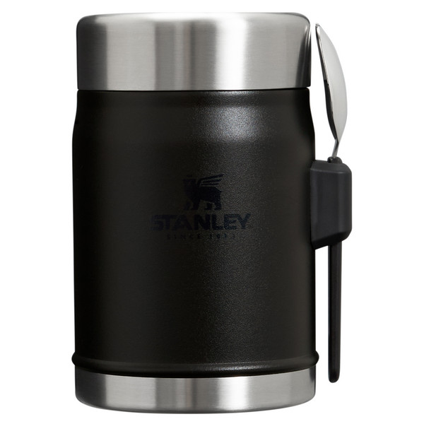 THE LEGENDARY CLASSIC FOOD JAR + SPORK - Thermobehälter-BLACK 2.0