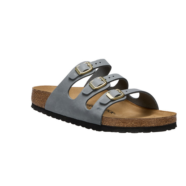 Birkenstock FLORIDA BS NATURAL LEATHER OILED Unisex - Freizeitsandalen Ansicht 2