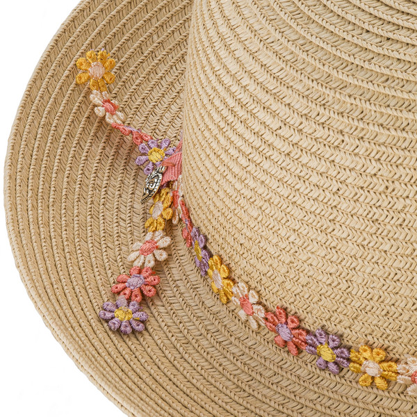 P.A.C. KIDS MIRAELLE ROUND STRAW HAT Kinder - Sonnenhut Ansicht 2
