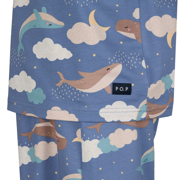 Polarn O. Pyret SUNNY - WHALE PYJAMAS SET AOP Kinder Ansicht 3