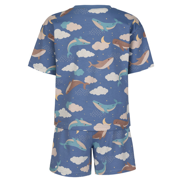Polarn O. Pyret SUNNY - WHALE PYJAMAS SET AOP Kinder Ansicht 2