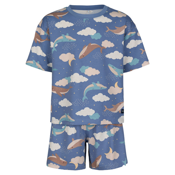 Polarn O. Pyret SUNNY - WHALE PYJAMAS SET AOP Kinder Ansicht 1