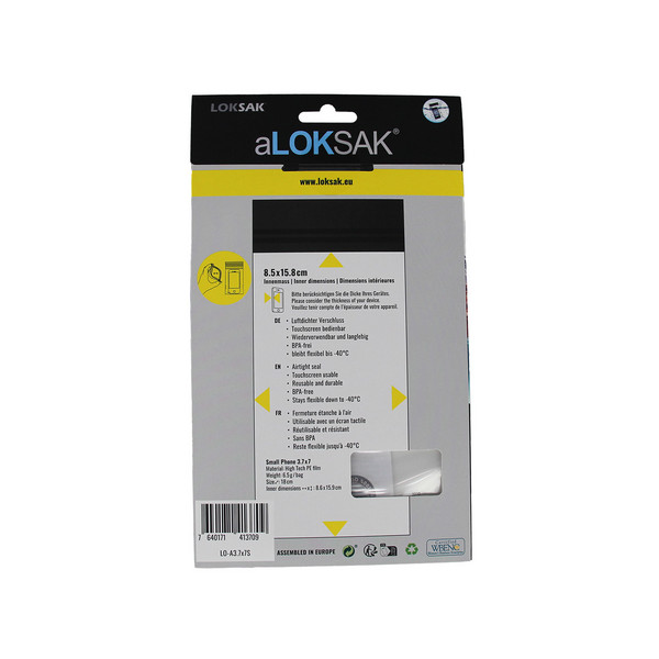 Loksak ALOKSAK SMALL PHONE 3.7X7, (8.5X15.8 CM) 2 STÜCK - Handytasche Ansicht 3