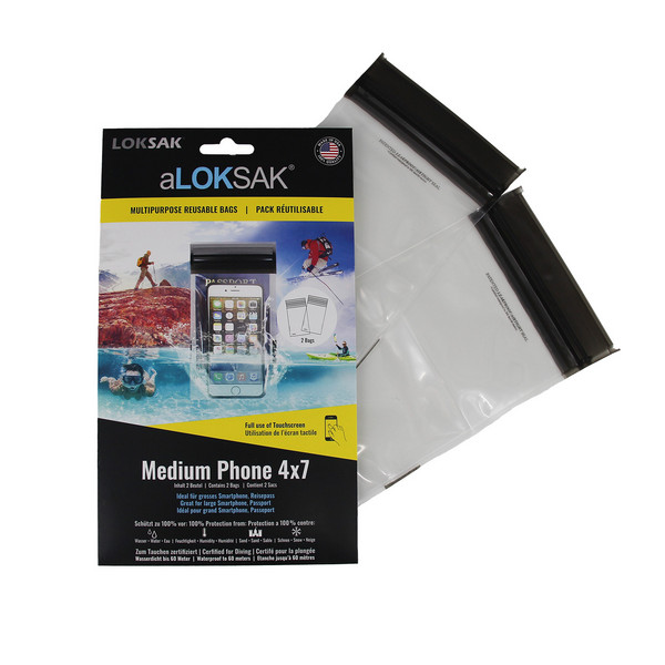 Loksak ALOKSAK MEDIUM PHONE 4X7 (10.8X18.1 CM) 2 STÜCK - Handytasche Ansicht 2