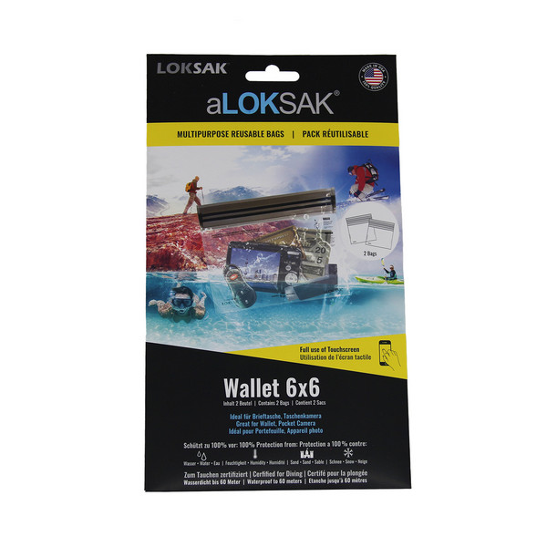 Loksak ALOKSAK 6X6 WALLET (15.9X13.3 CM) 2 STÜCK - Wertsachenaufbewahrung Ansicht 1