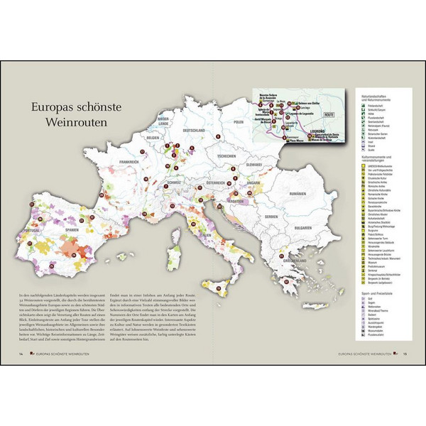 KUNTH EUROPAS SCHÖNSTE WEINROUTEN - Bildband Ansicht 2