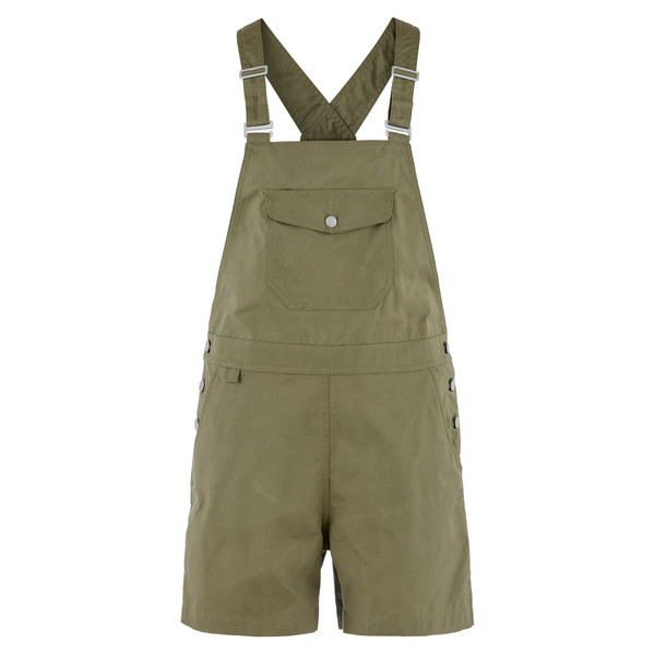 VARDAG DUNGAREE SHORTS W Damen - Shorts-GREEN