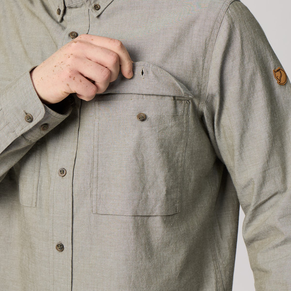 Fjällräven ÖVIK CHAMBRAY SHIRT LS M Herren - Outdoor Hemd Ansicht 6