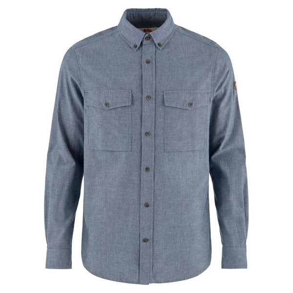 ÖVIK CHAMBRAY SHIRT LS M Herren - Outdoor Hemd-NAVY