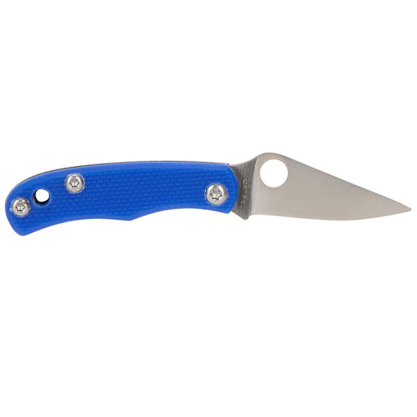 Spyderco BUG G10 BLUE PLAINEDGE - Klappmesser Ansicht 2