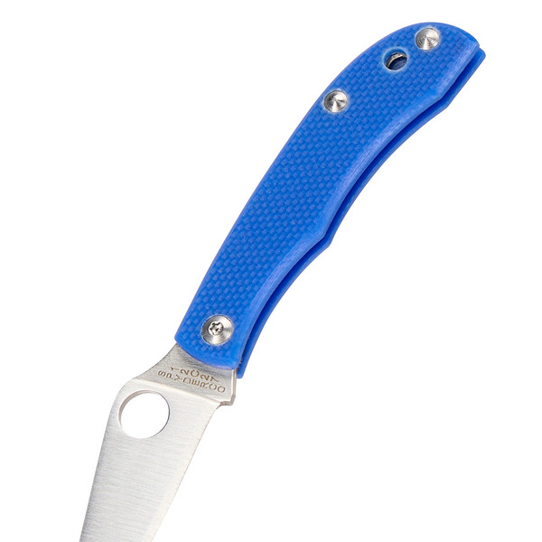 Spyderco HONEYBEE G10 BLUE PLAINEDGE - Klappmesser Ansicht 3