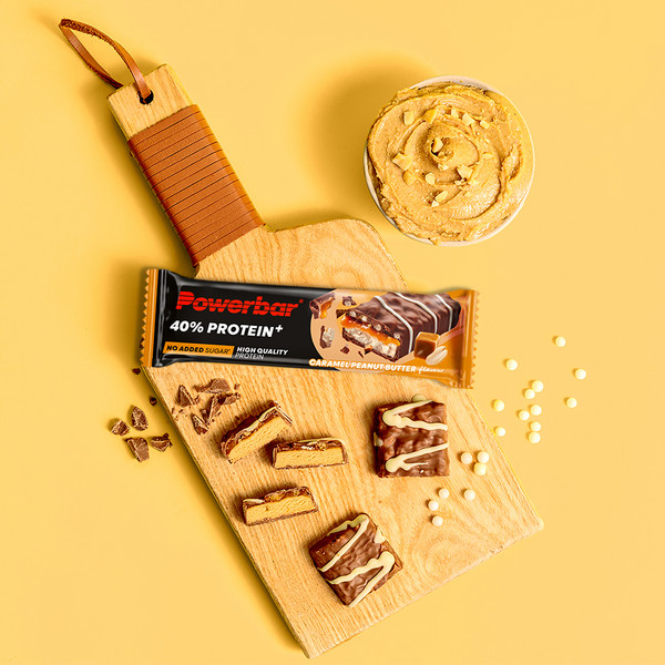 PowerBar PB PROTEIN 40% CRISP LS CARAM PEANUTBUTTER (40GX12) PACKAGE - Energieriegel Ansicht 3