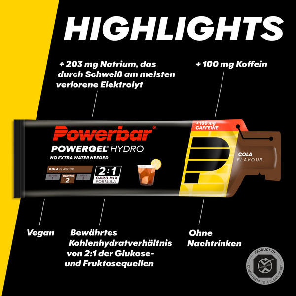 PowerBar PB POWERGEL HYDRO COLA (67MLX24) PACKAGE - Energiedrink Ansicht 3