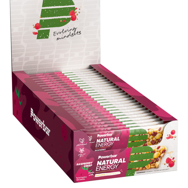PowerBar PB NATURAL ENERGY RASPB CRISP (40GX18) PACKAGE - Müsliriegel Ansicht 1