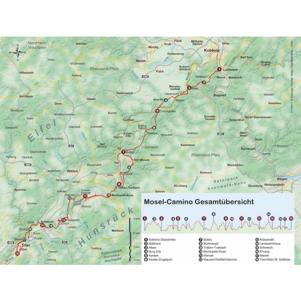 MOSEL-CAMINO VON KOBLENZ NACH TRIER - Wanderführer Ansicht 2