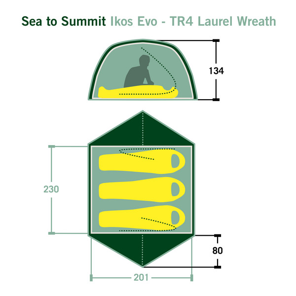 Sea to Summit IKOS EVO TENT - TR4 - Kuppelzelt Ansicht 2