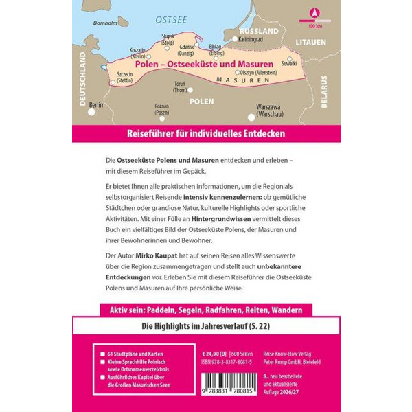 REISE KNOW-HOW REISEFÜHRER POLEN - OSTSEEKÜSTE UND MASUREN Ansicht 2