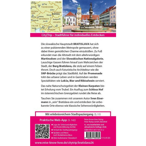 REISE KNOW-HOW CITYTRIP BRATISLAVA / PRESSBURG - Reiseführer Ansicht 2
