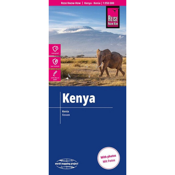 KNOW-HOW LANDKARTE KENIA / KENYA (1:950.000) - Straßenkarte