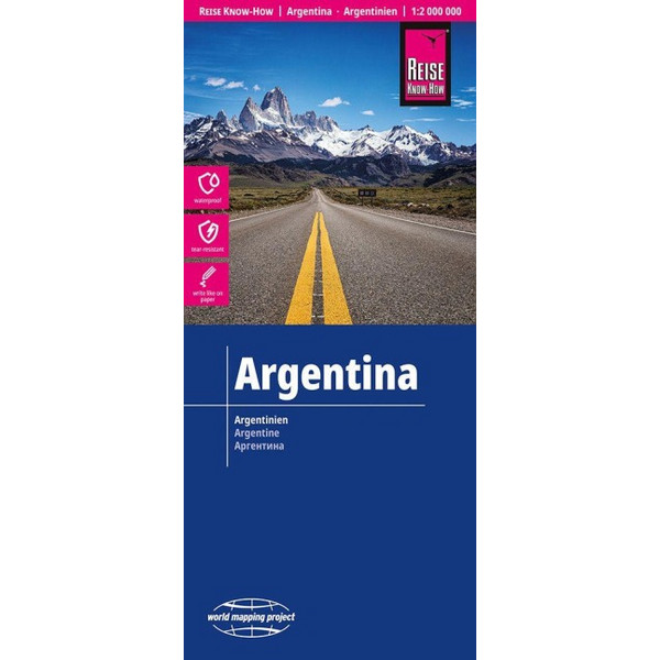 KNOW-HOW LANDKARTE ARGENTINIEN (1:2.000.000) - Straßenkarte