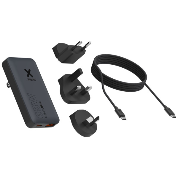 Xtorm XTORM 65W FAST TRAVEL CHARGER + CABLE + ESSENTIALS BAG - Reisestecker Ansicht 1