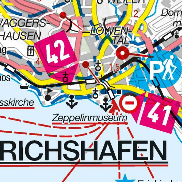 MARCO POLO FREIZEITKARTE 41 BODENSEE, SCHWÄBISCHE ALB - Karte Ansicht 2