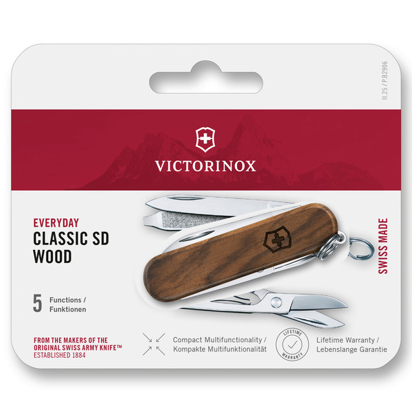 Victorinox CLASSIC SD WOOD - Schweizer Taschenmesser Ansicht 6