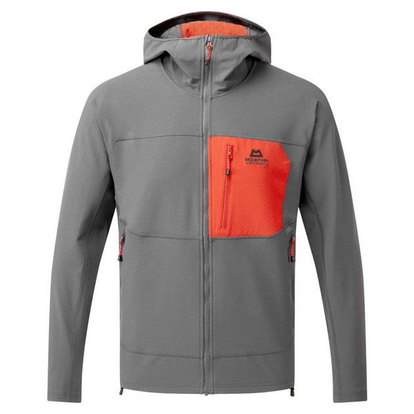 ARROW HOODED MENS JACKET Herren - Softshelljacke-ANVIL/REDROCK