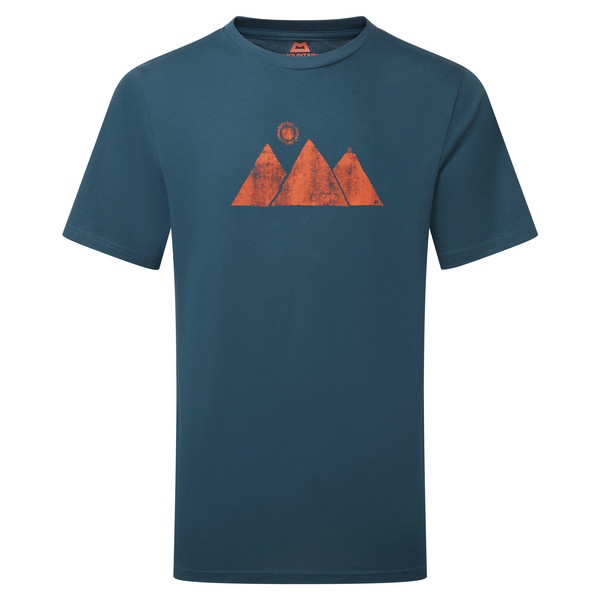 MOUNTAIN SUN MENS TEE Herren - T-Shirt-MAJOLICA BLUE