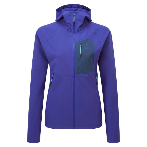 ARROW HOODED WMNS JACKET Damen - Softshelljacke-CLEMATIS/DUSK
