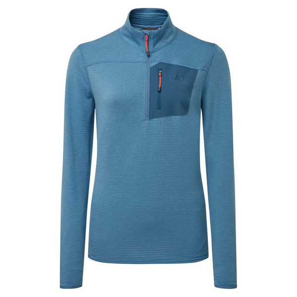 LUMIKO WMNS ZIP T Damen - Fleecepullover-STELLAR/MAJOLICA