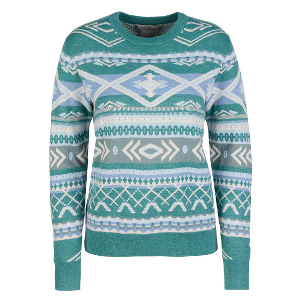 W WESTLANDS PULLOVER Damen - Strickpullover-MINERAL HTR ACACIA PT