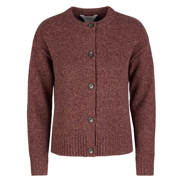W ROCKCRAFT CARDIGAN Damen - Outdoor Bluse-LOGANBERRY HTR