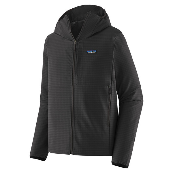 M'S R1 TECHFACE HOODY Herren - Softshelljacke-BLACK