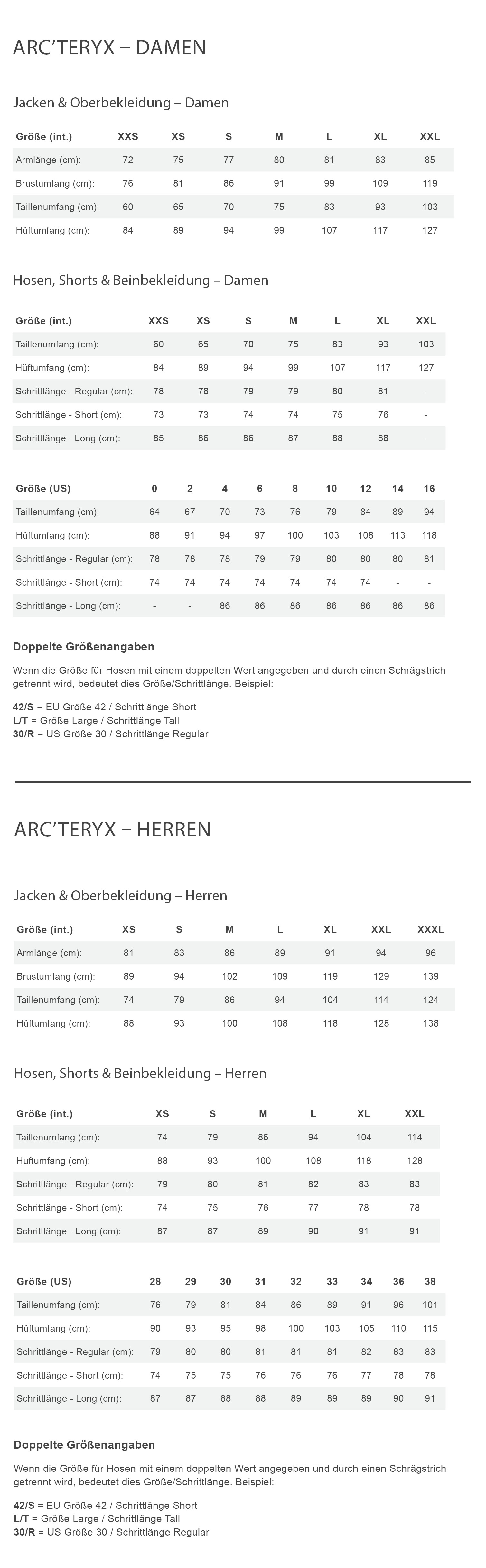Arc'teryx COVERT VEST M Herren - Fleeceweste Größentabelle