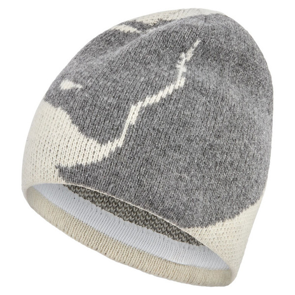 BERGTAGEN JACQUARD BEANIE Unisex - Wollmütze-CHALK WHITE-GREY