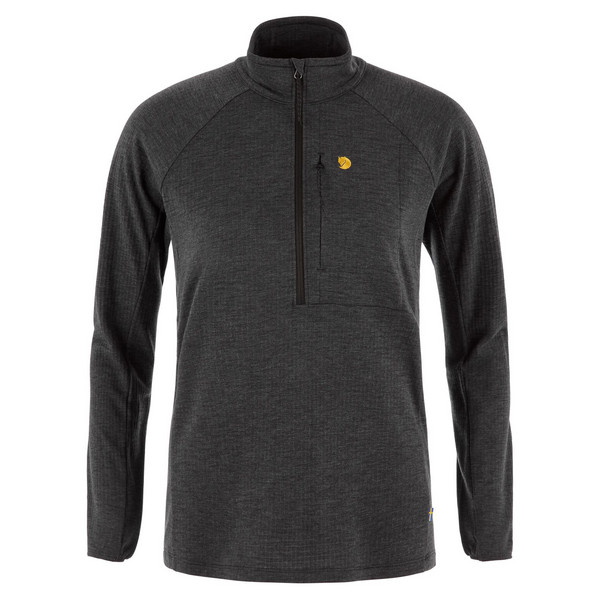 BERGTAGEN MIDLAYER HALF ZIP W Damen - Funktionsshirt-BLACK