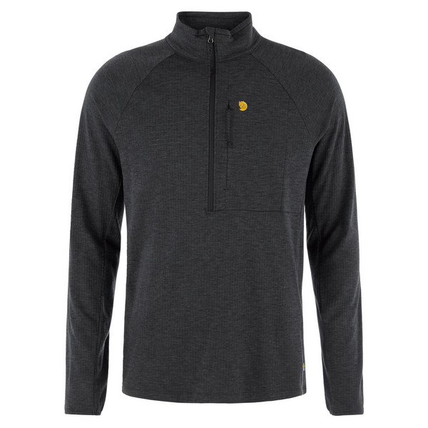 BERGTAGEN MIDLAYER HALF ZIP M Herren - Funktionsshirt-BLACK