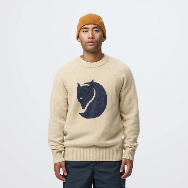 Fjällräven FJÄLLRÄVEN LOGO KNIT SWEATER M Herren - Wollpullover Ansicht 3