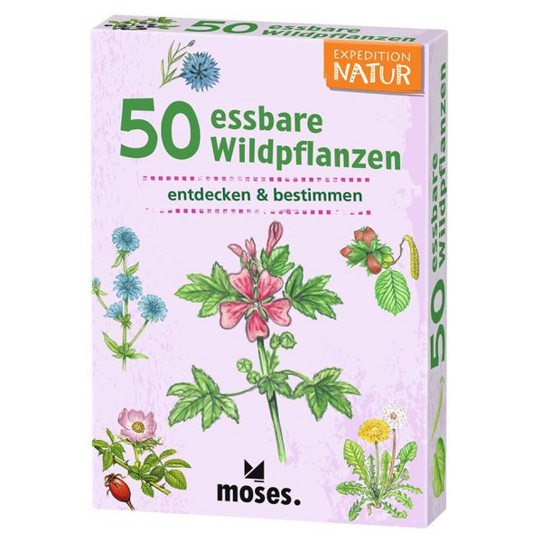 Verlag EXPEDITION NATUR 50 ESSBARE WILDPFLANZEN - Reisespiel