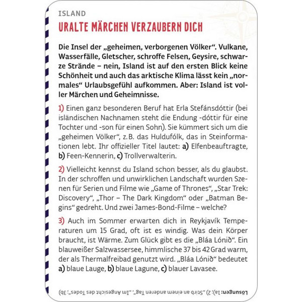 Moses Verlag FERNWEH - DAS QUIZ DER SEHNSUCHTSORTE - Reisespiel Ansicht 3