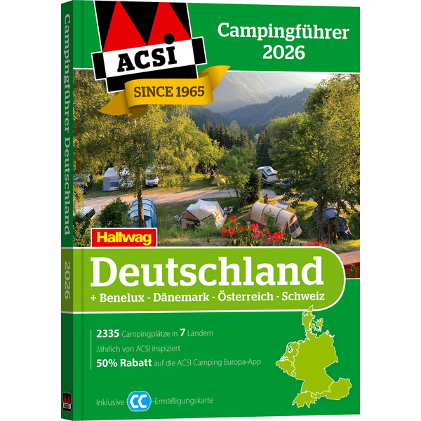 ACSI CAMPINGFÜHRER DEUTSCHLAND 2026 - Stellplatzführer Ansicht 1