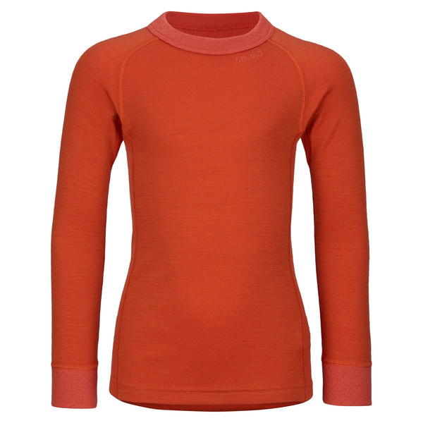 DUO ACTIVE MERINO SHIRT KID Kinder - Baselayer-Shirt-BRICK
