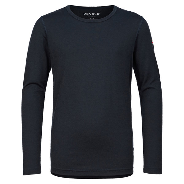 BREEZE PLUS MERINO SHIRT JR Kinder - Baselayer-Shirt-INK