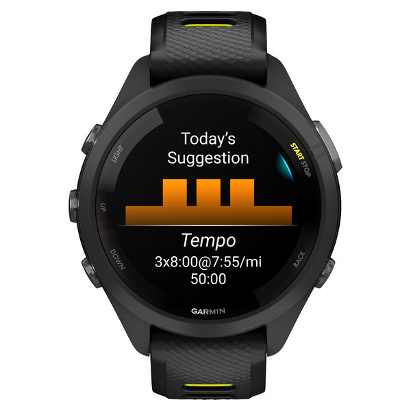 FORERUNNER 265 - Smartwatch-SCHWARZ/ZITRONENGELB