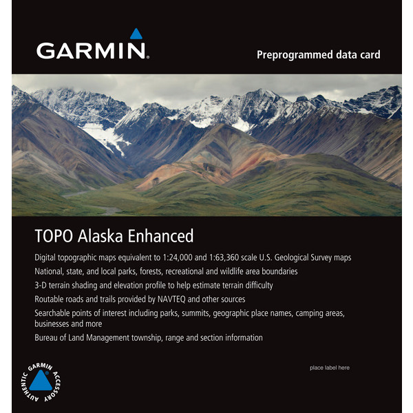 MICROSD/SD KARTE: TOPO ALASKA ENHANCED - Karte