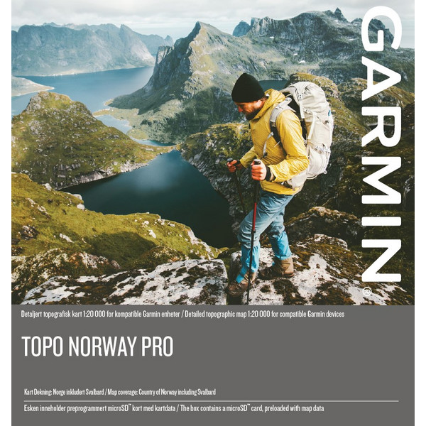 MICROSD/SD CARD: TOPO NORWAY PRO - Karte