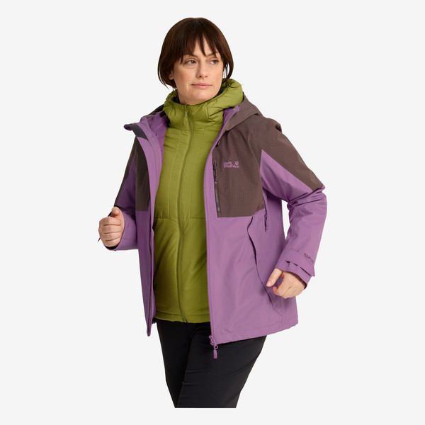 Jack Wolfskin HIKEMINDED 3IN1 JKT W Damen - Doppeljacke Ansicht 7