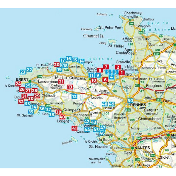 ROTHER WANDERFÜHRER BRETAGNE 50 TOUREN Ansicht 2